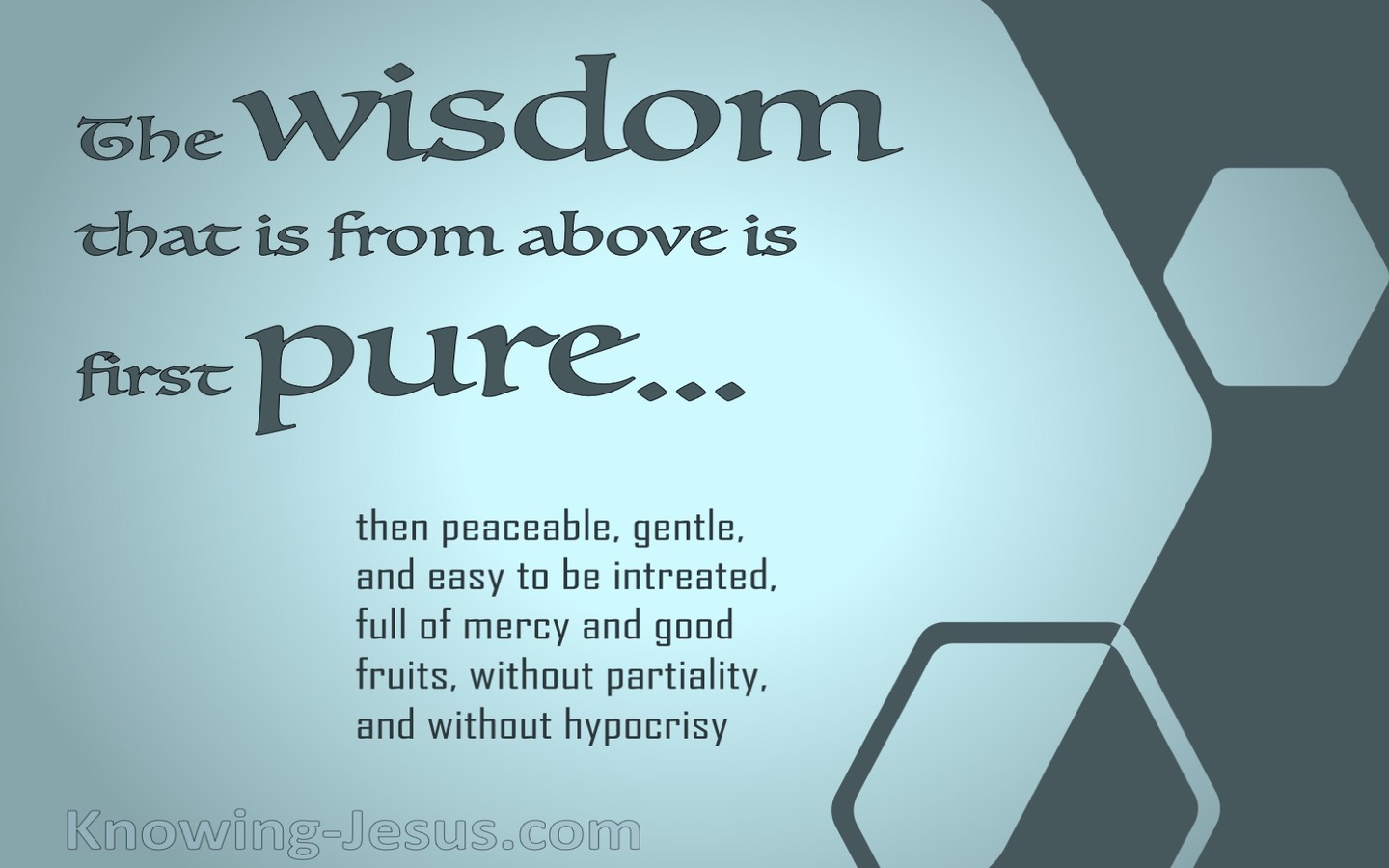 James 3:17 Wisdom From Above (sage)